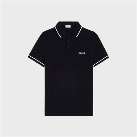 used celine polo shirt|CLASSIC POLO SHIRT IN COTTON PIQUÉ .